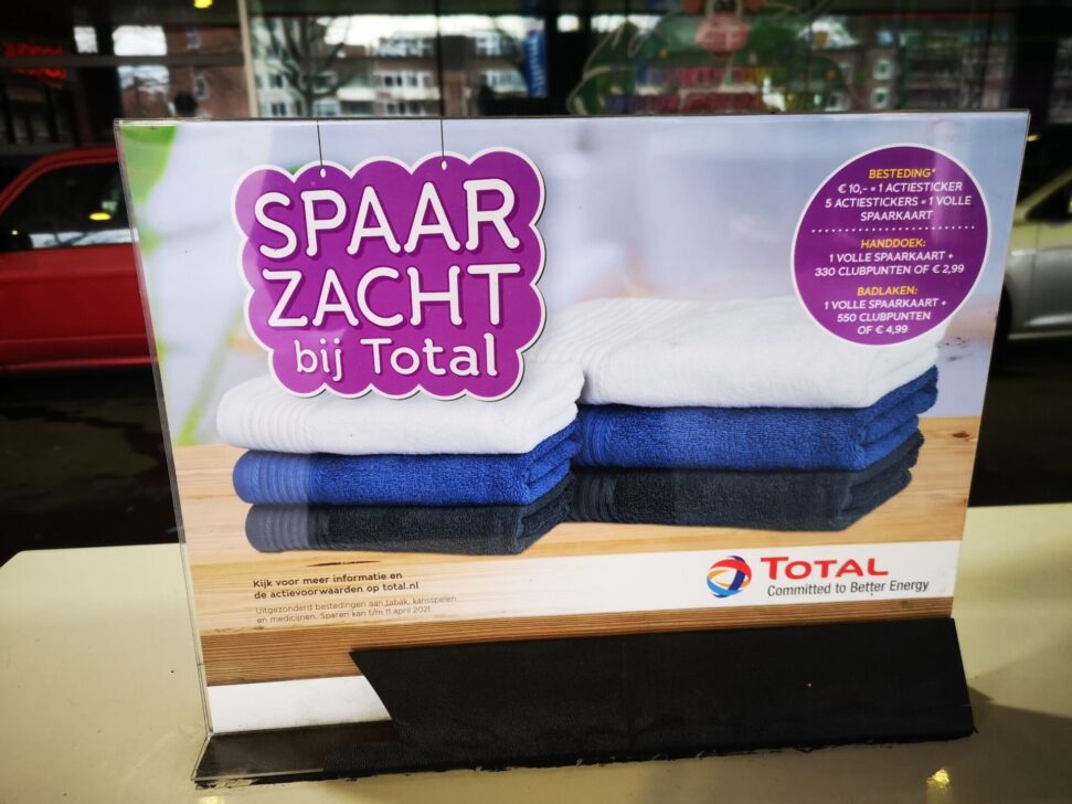 Dekens spaaractie bij TotalEnergies