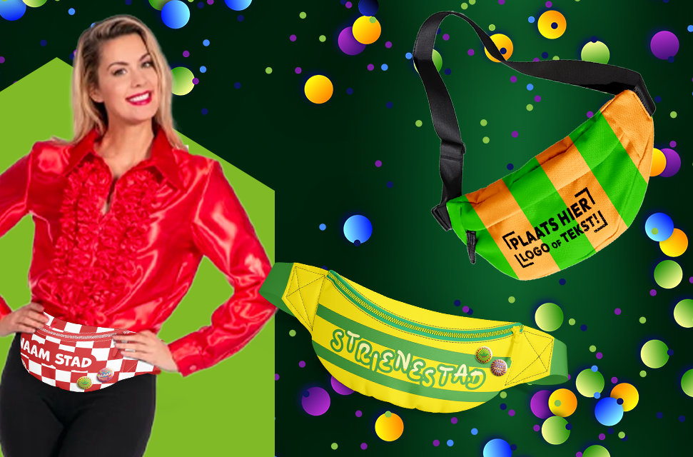 Carnaval heuptasjes voor supermarkten