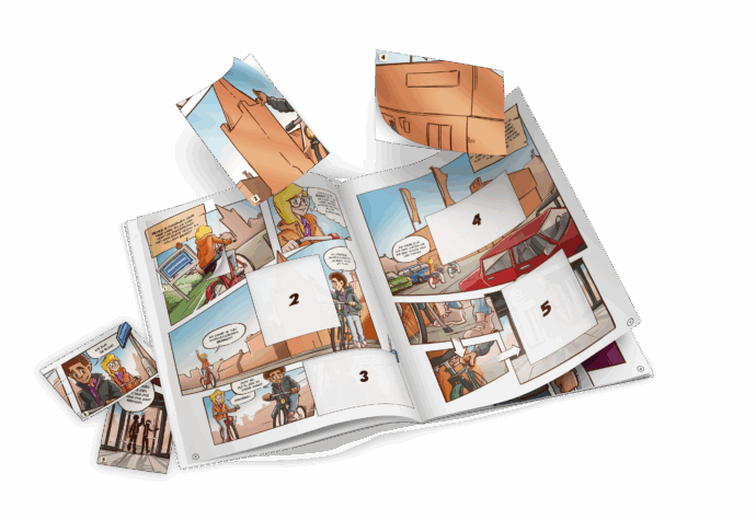 Lokaal stripstickeralbum